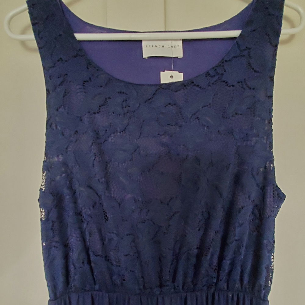 French Grey Maxi Dress